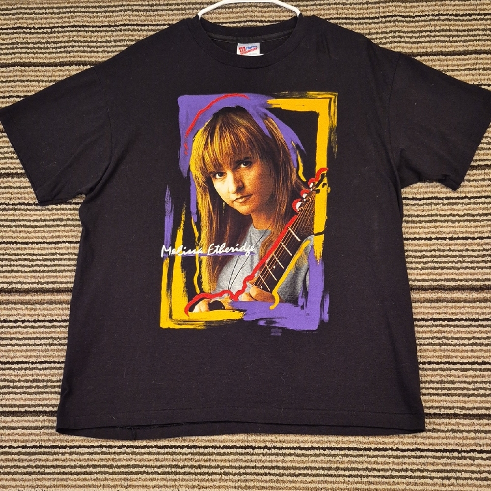 Melissa‎ Etheridge Yes I Am Tour Hanes Rock Music XL Mens T Shirt VTG 90s RARE